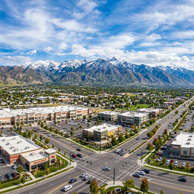 Layton Utah with Wasatch Mountains backdrop