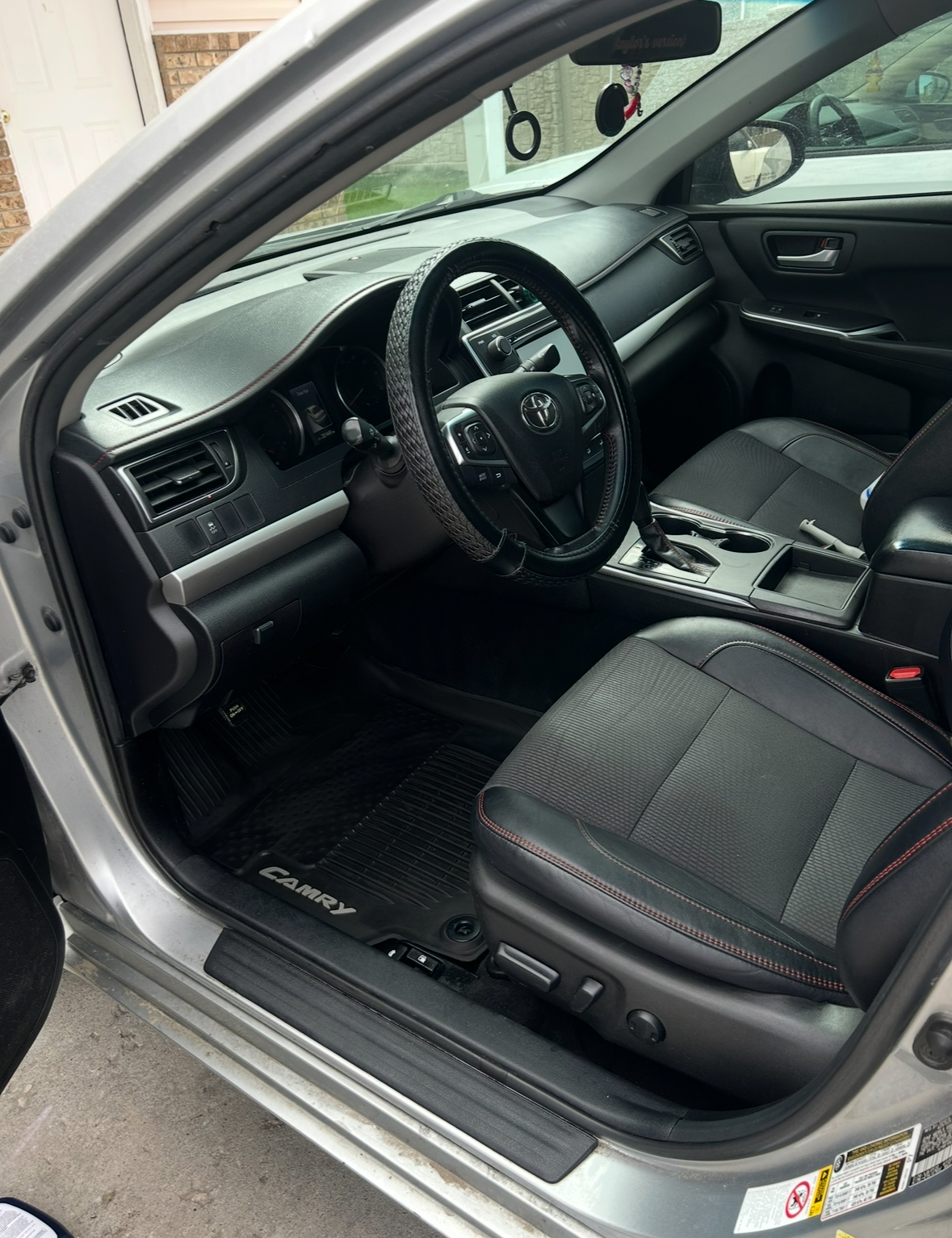Fresh deep-cleaned Toyota Camry interior after steam cleaning and odor removal mobile detailing in Ogden Utah